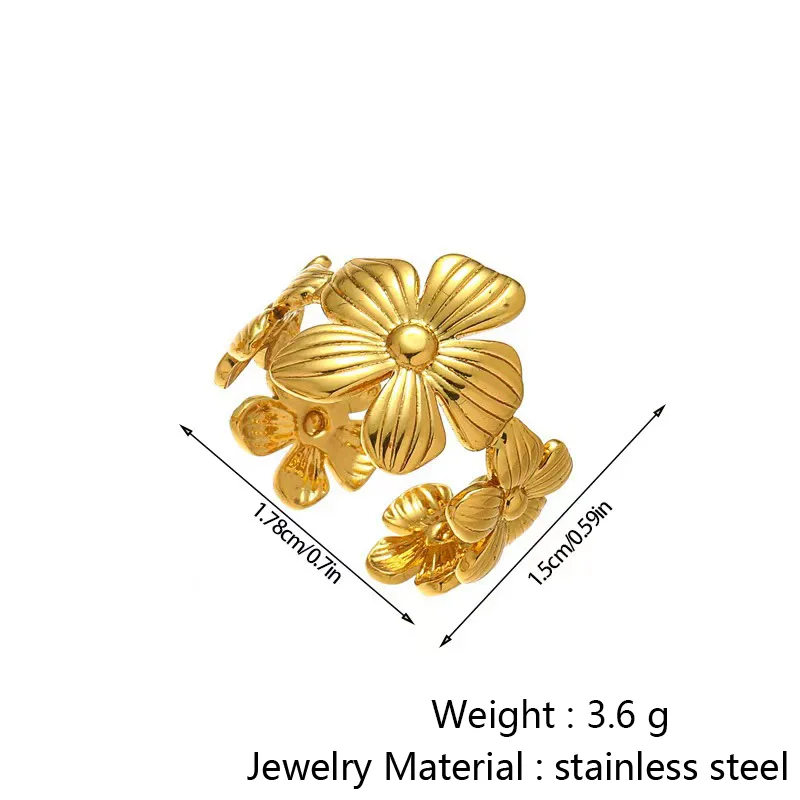 Stainless Steel Simple Style Open Ring For Men And Women