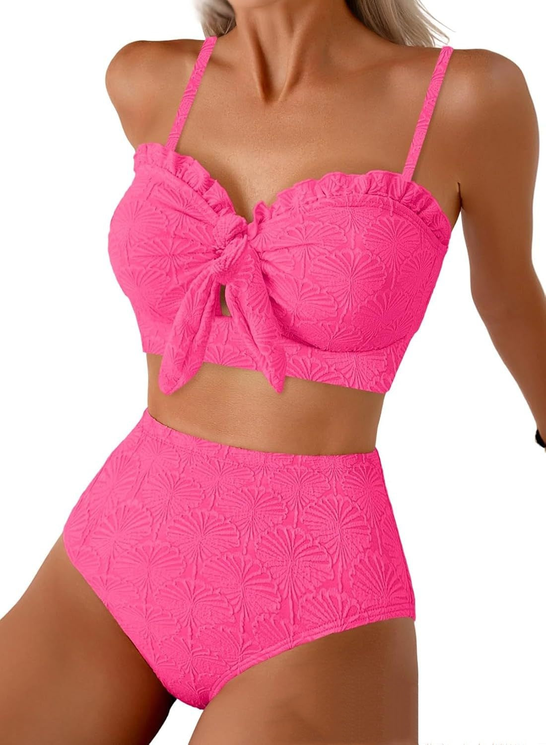 High-Waisted Slimming Womens Sexy Multi-Color Bikini