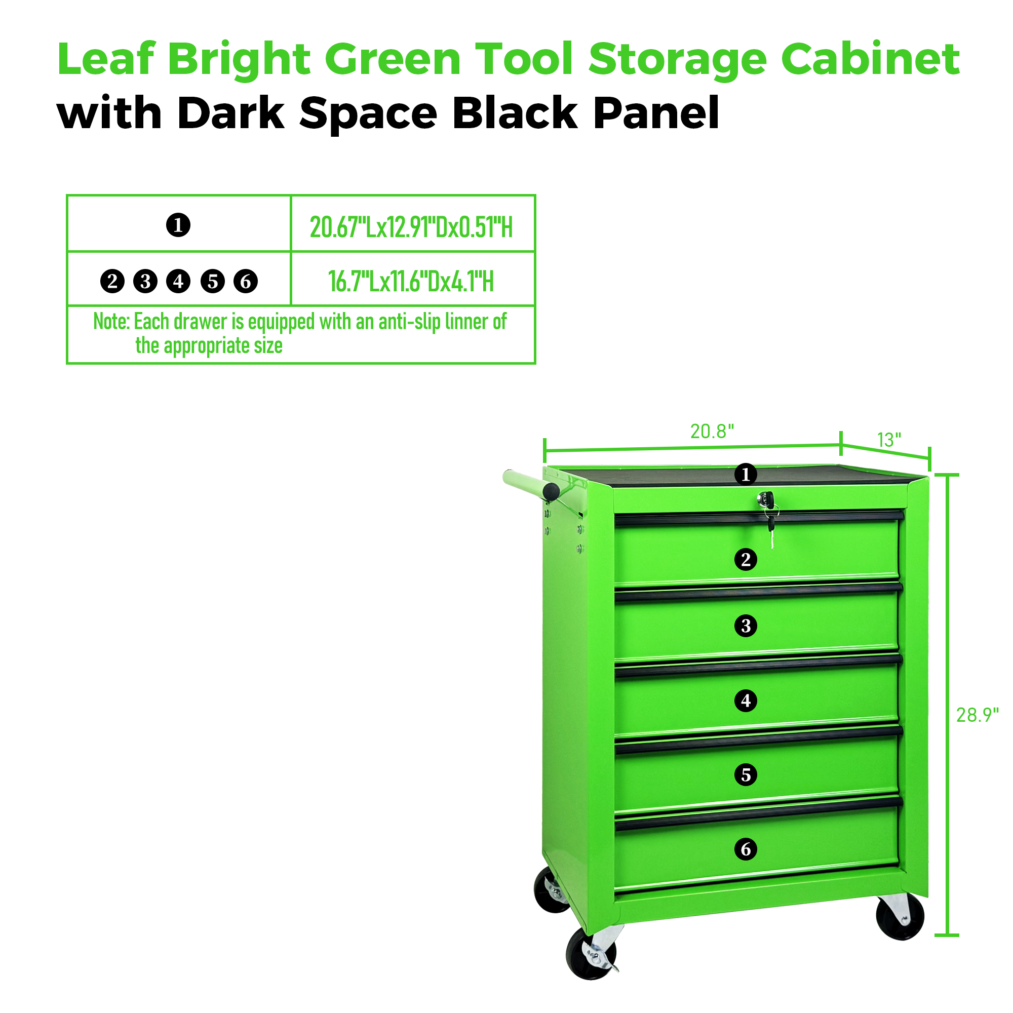 Excelo 5 Drawer Rolling Tool Chest, Steel Storage For Garage And Workshop