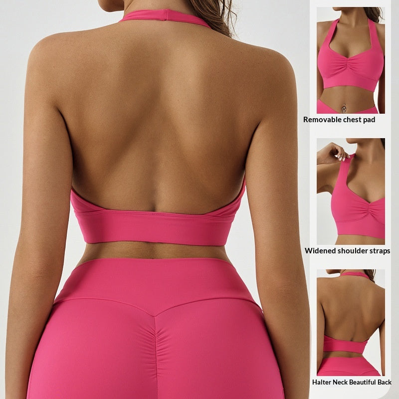 Strapless  Detachable Back-enhancing Sports Bra