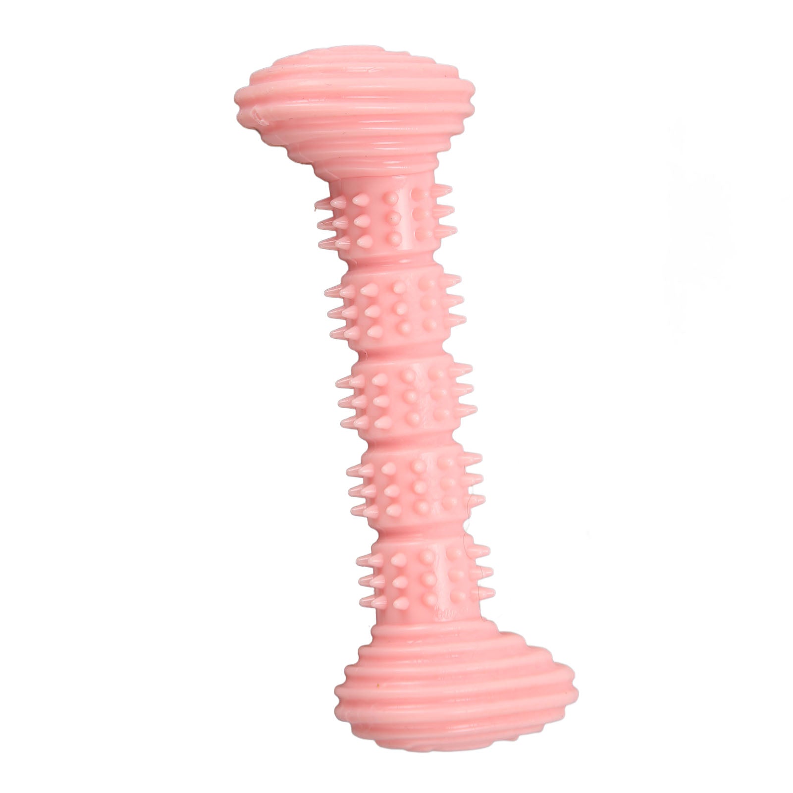 Dog Rubber Chew Toys Cute Bone Shape Teeth Cleaning And Grinding Soft Puppy Teething Chew Toys For Small Medium Dogs Pink