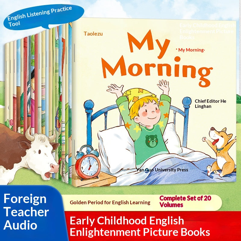Early English Learning Picture Books For Toddlers  Complete Set Of 20 Volumes English Textbook For Beginners