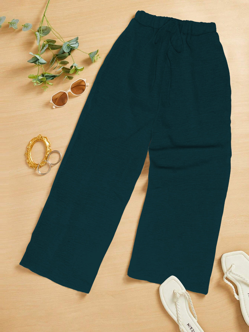 Loose-fitting Wide-leg Cropped Pants