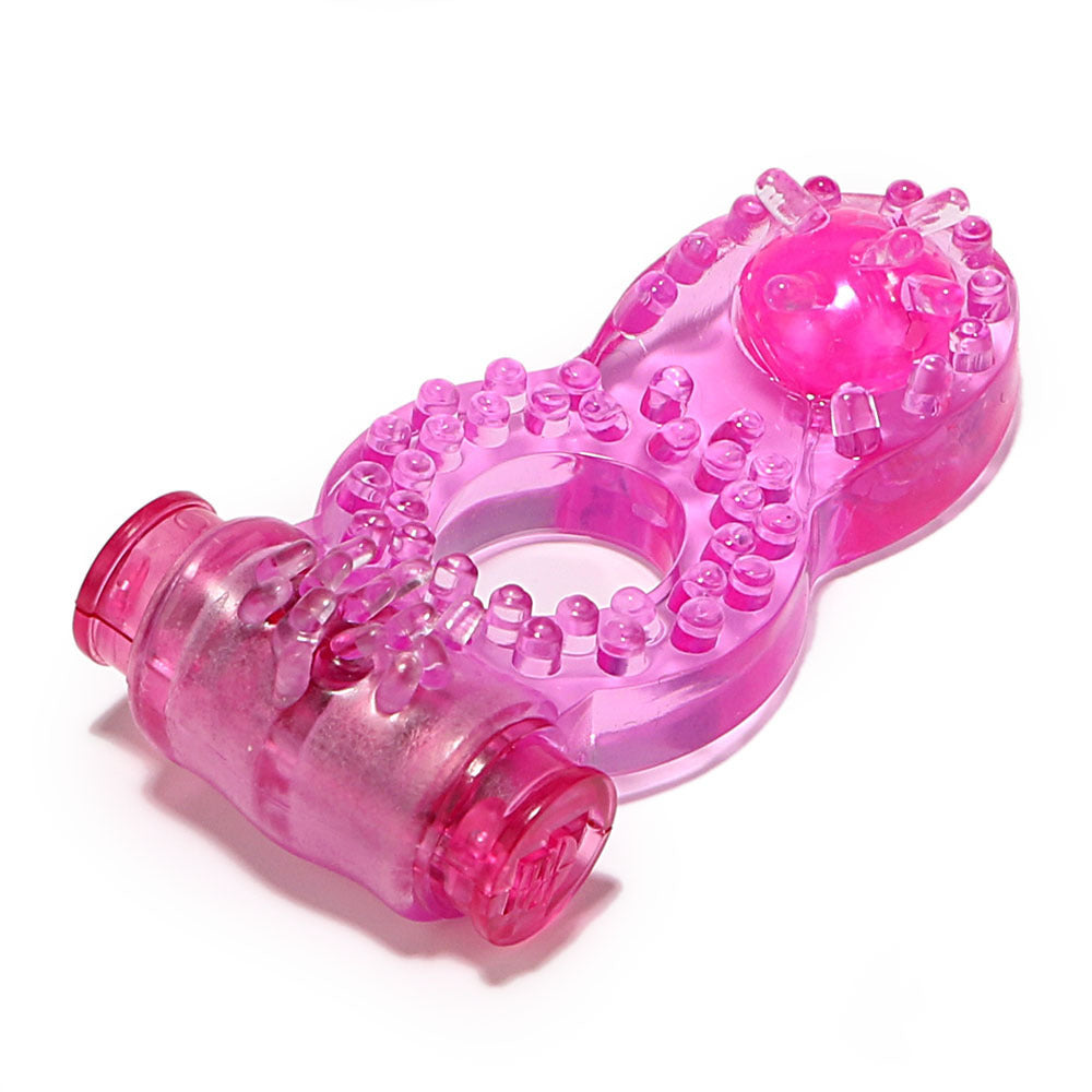 Men's Crystal Vibration Ring Horseshoe Ring