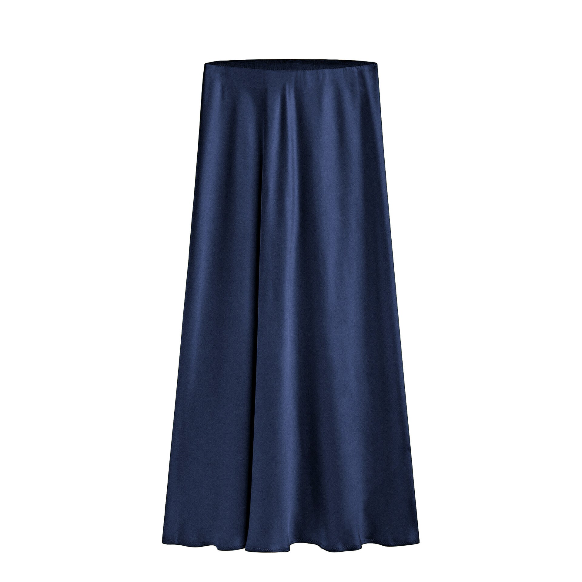 Women's Satin High-waisted Elastic Split Skirt