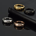 Stars And Moon Titanium Steel Ring For Women