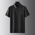 Men's Plus-sized Plus-sized Loose Lapels Polo Shirt Ice Silk Short Sleeve