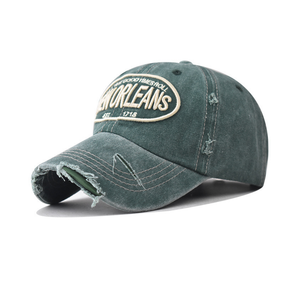 Men's And Women's Stretchy Frayed-edge Embroidered Letter Style Trendy Baseball Cap Suitable For Outdoor Travel, Daily Shopping Outfits.