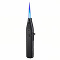 Outdoor Windproof Lighter, Torch Lighter, Blue Flame Lighter With Safety Lock, Suitable For Candles, Barbecue, Stove Walls, Camping Gifts  Excluding Butane Gas