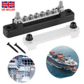 12V Distribution Bus Bar Auto Boat Marine Power 6 Way Terminal Block Bus Bar