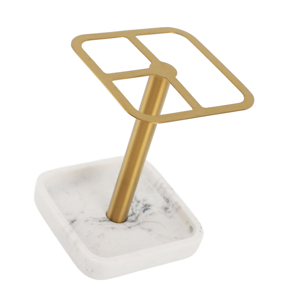 Toothbrush Holder Rustproof 304 Stainless Steel Toothpaste Storage Stand 3 Slots Space Saving Toothpaste Organizer For Bathroom Gold