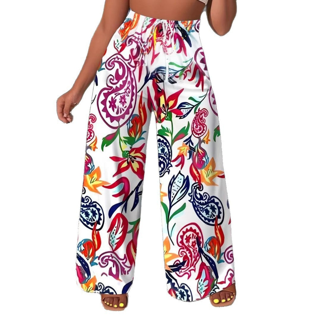 Casual Wide-leg Pants For Europe America And Latin America