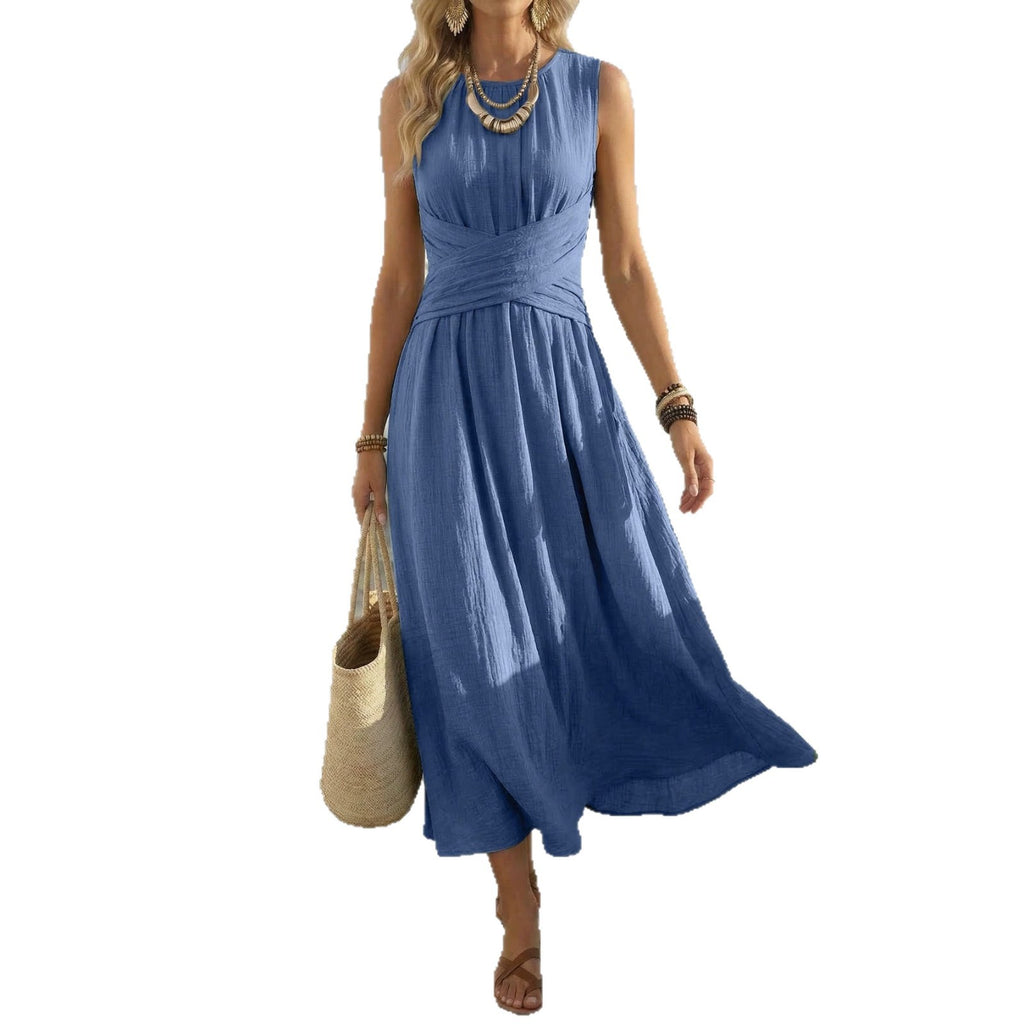 Summer Sleeveless Maxi Dress European And American Style