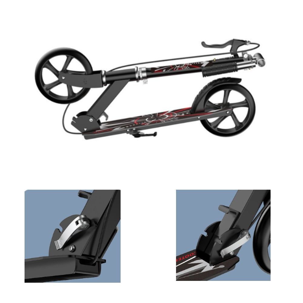 New Kids Scooter 2-Wheel Adjustable Height Scooter With Handbrake For 6-12 Years