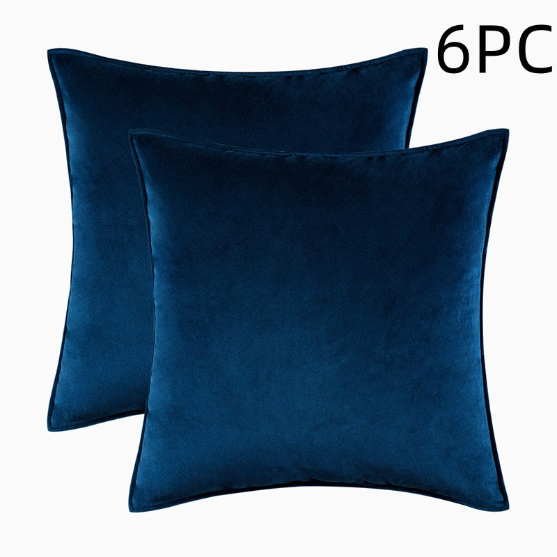 Covered Velvet Waist Pillow Cushion Cover
