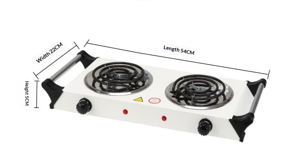 Double-burner Electric Stove With Handles