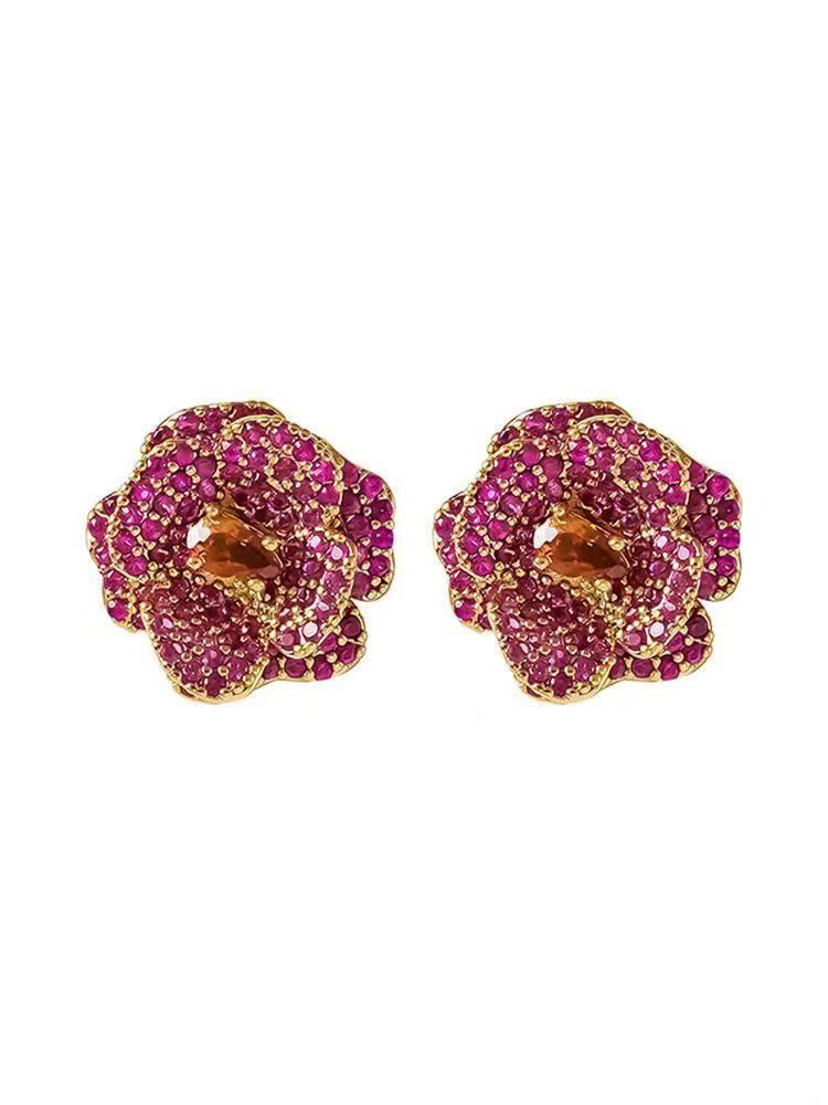 Original Niche  Cat & Dog Paradise Stud Earrings, Detachable Dark Sweet Cool Personality Ear Jewelry For Women