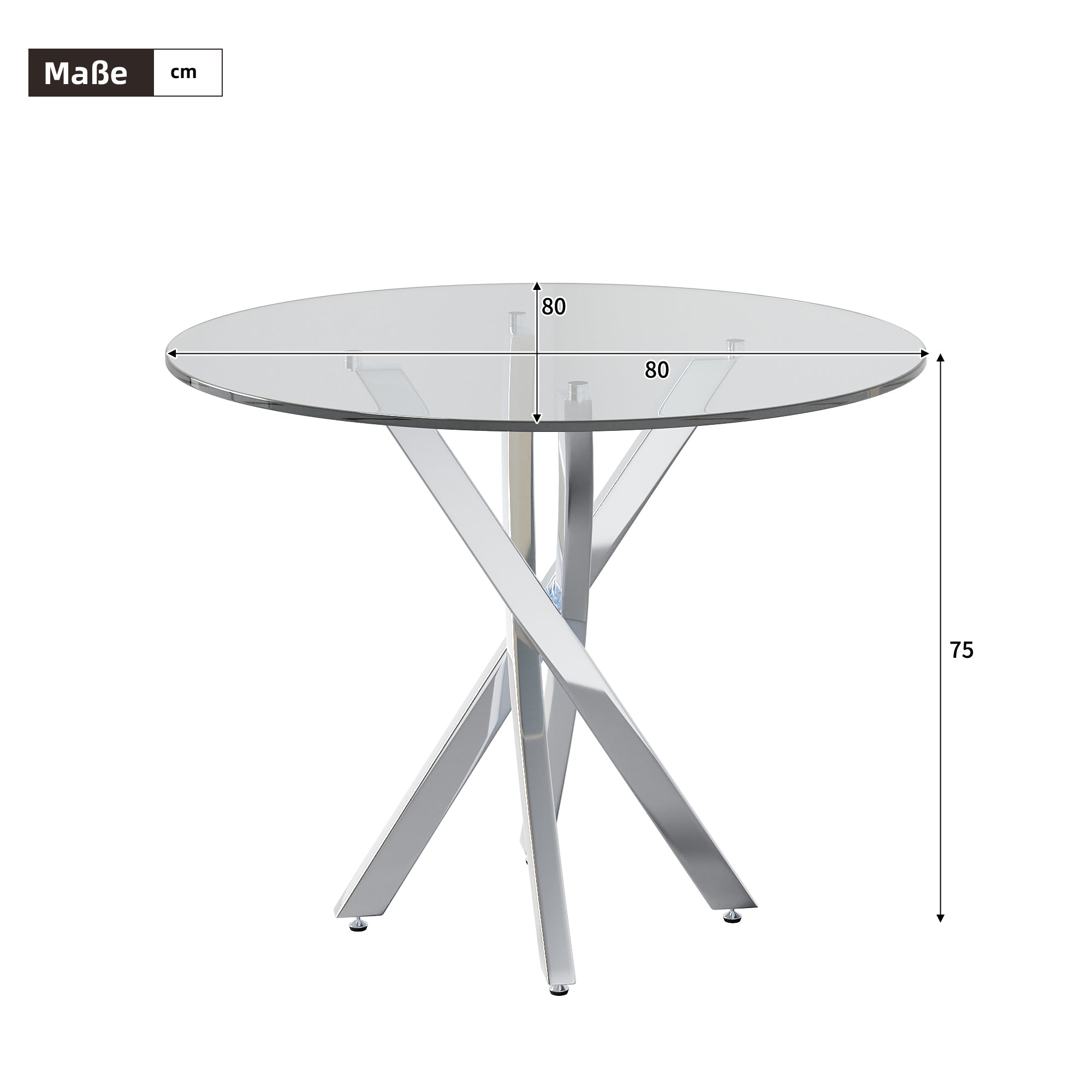 Dining Table Set Including Dining Table And 2 Chairs 80x80x75 Tabletop Made Of Tempered Glass, Modern Dining Table, Galvanized Table Legs, Coffee Table, Black Dining Chairs, Silver Table Legs