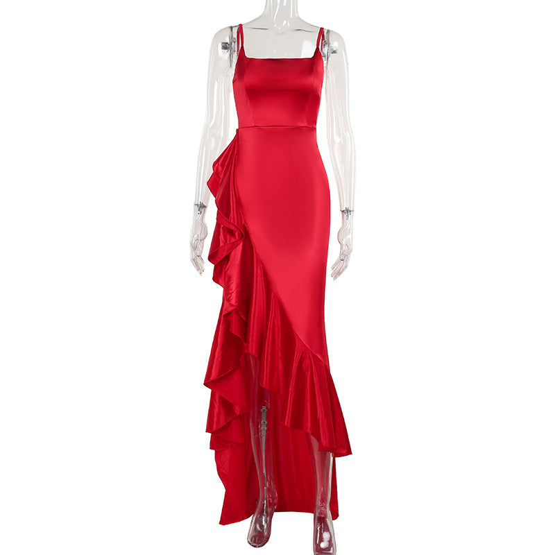 Womens Waist-cinching Figure-flattering Evening Gown