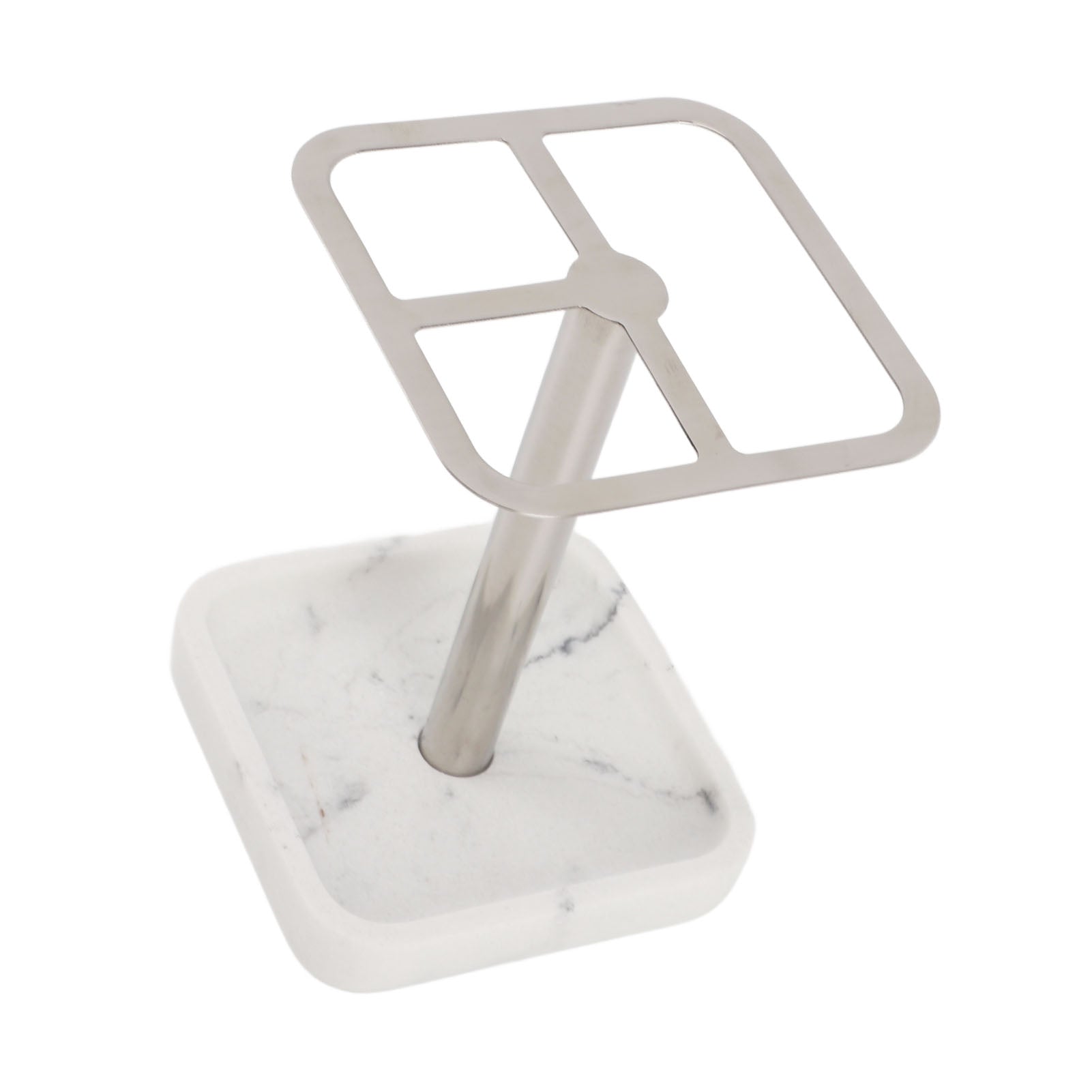 Toothbrush Holder Rustproof 304 Stainless Steel Toothpaste Storage Stand 3 Slots Space Saving Toothpaste Organizer For Bathroom Silver