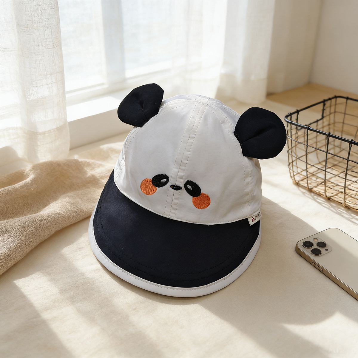 Children's Multi-color Edge-sewn Cartoon Animal-shaped Adjustable Cute Casual Wide-brim Baseball Cap Suitable For Outdoor Shopping
