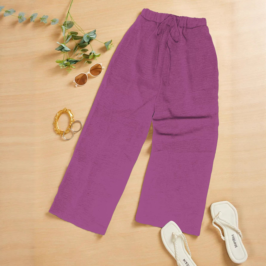 Loose-fitting Wide-leg Cropped Pants