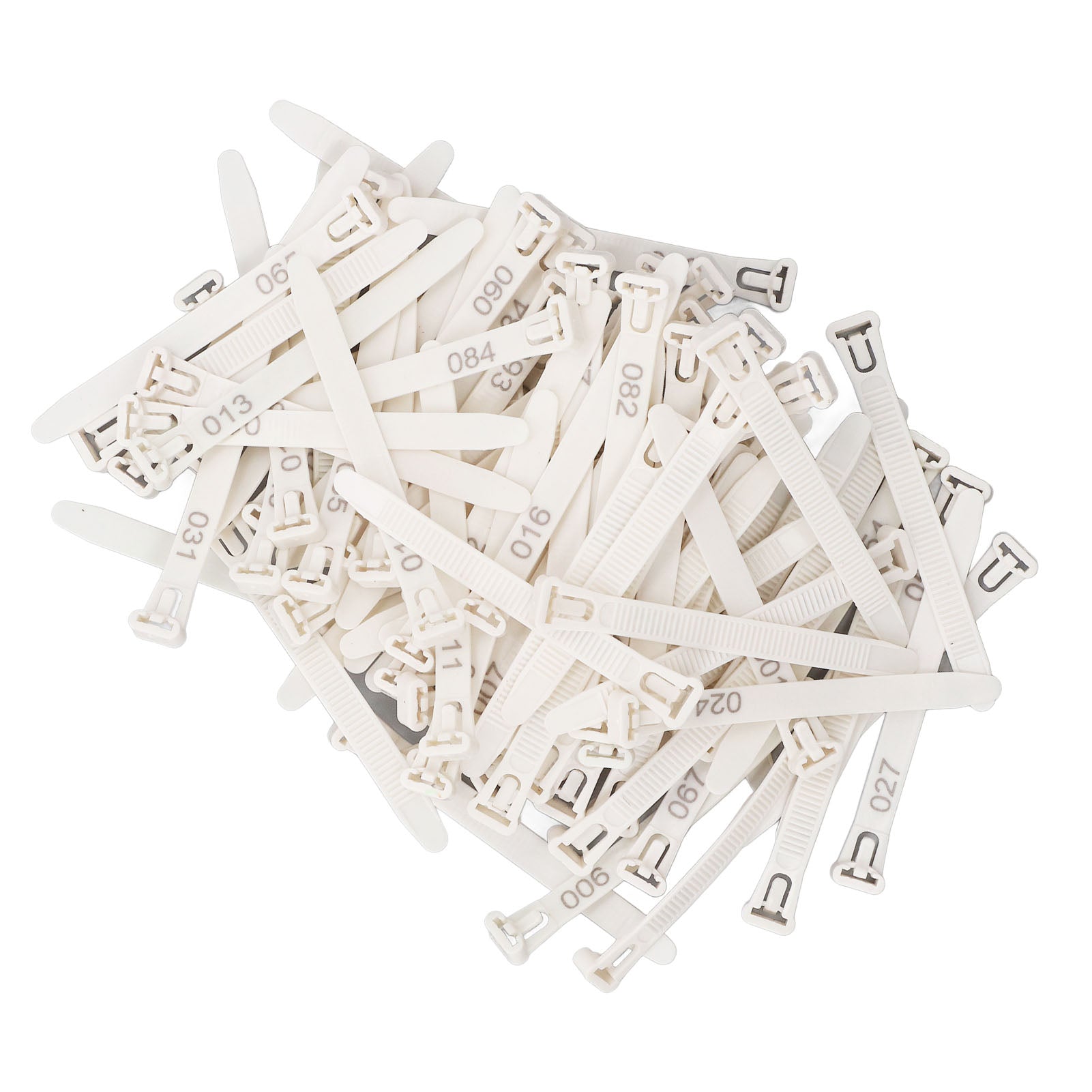 Chicken Leg Rings 1-100 Numbered Chicken Identification Leg Bands Tags Reusable For Ducks Chicks Chicken Pigeons Goose White