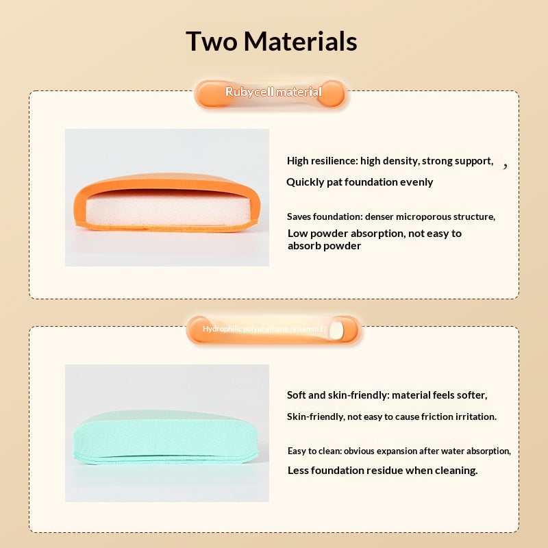 Flip-flop Facial Sponge & Flip-flop Makeup Sponge Cover Gift Set