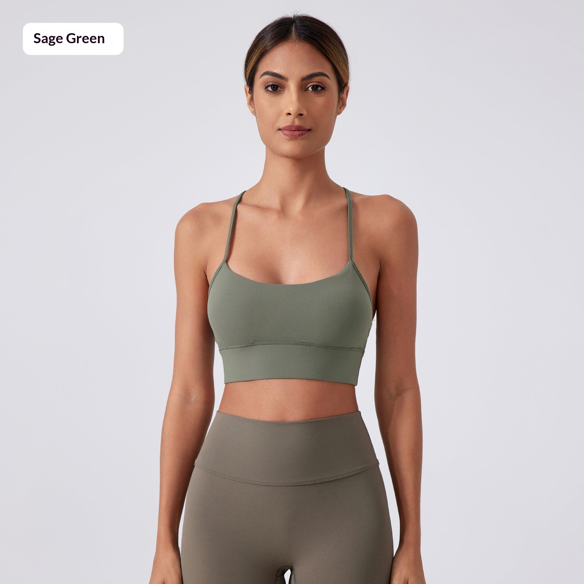 Nude-Feel Y-Back Sexy Beauty-Back Yoga Bra