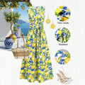 Bohemian Romantic Floral Resort Style French Inspired New Dress