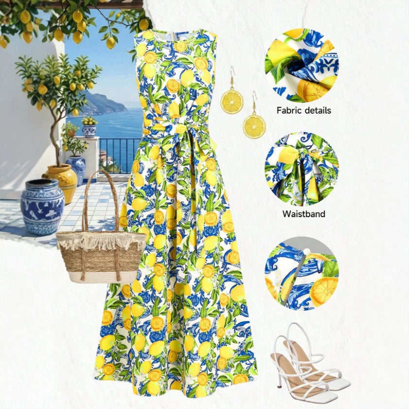 Bohemian Romantic Floral Resort Style French Inspired New Dress