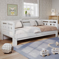 Daybed Daybed, Pull-out Bed, 90x190cm, Solid Pine, With 2nd Bed And Roll-up Grate Heart Shape Bed White