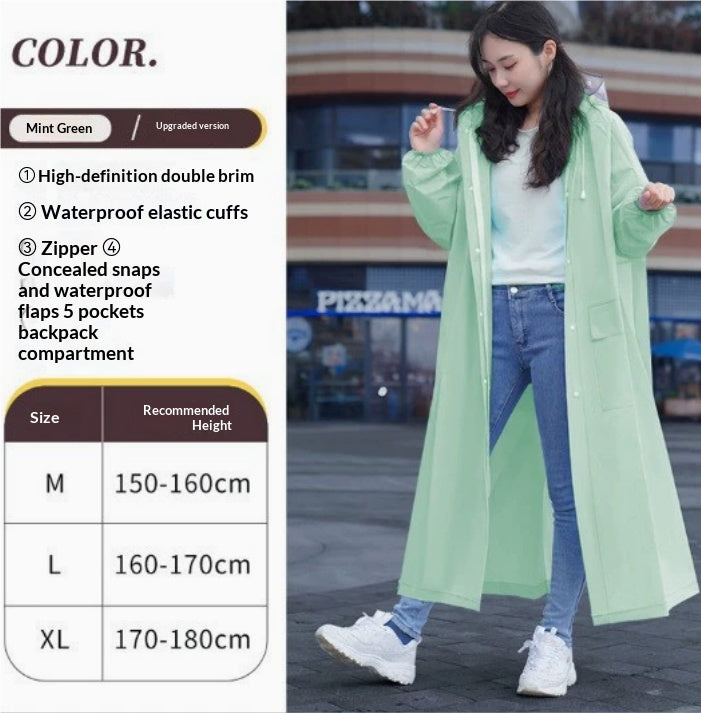 Heavy-Rainproof One-Piece Raincoat For Electric Bicycles