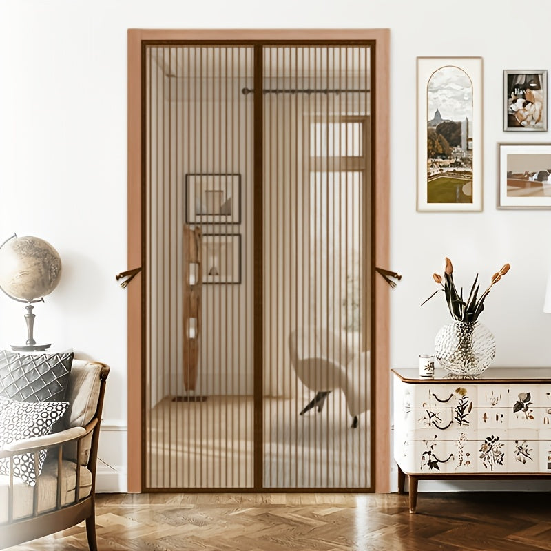 Magnetic Screen Door, Upgraded Polyester Fiber Mosquito And Fly Proof Mesh Curtain With Magnetic Closure Device, Suitable For Doors And Windows