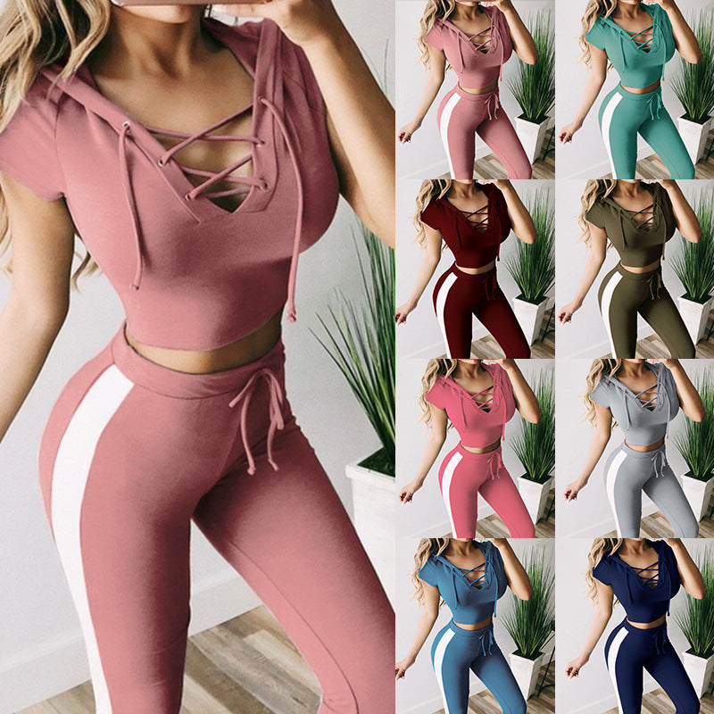 Pure Color Sports And Leisure Suit