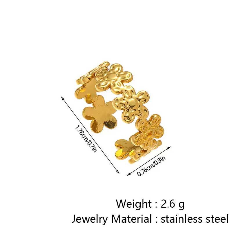 Stainless Steel Simple Style Open Ring For Men And Women