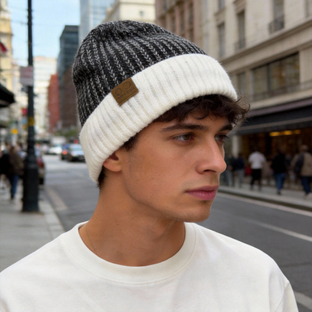 Men's Winter Warm Beanie Hat Lined With Windproof Thick Headgear, Cold Weather Equipment, Outdoor Sports Headwear, Simple Design, Windproof Fabric, Durable Material, Neutral Style, Velvet Hat, Suitabl