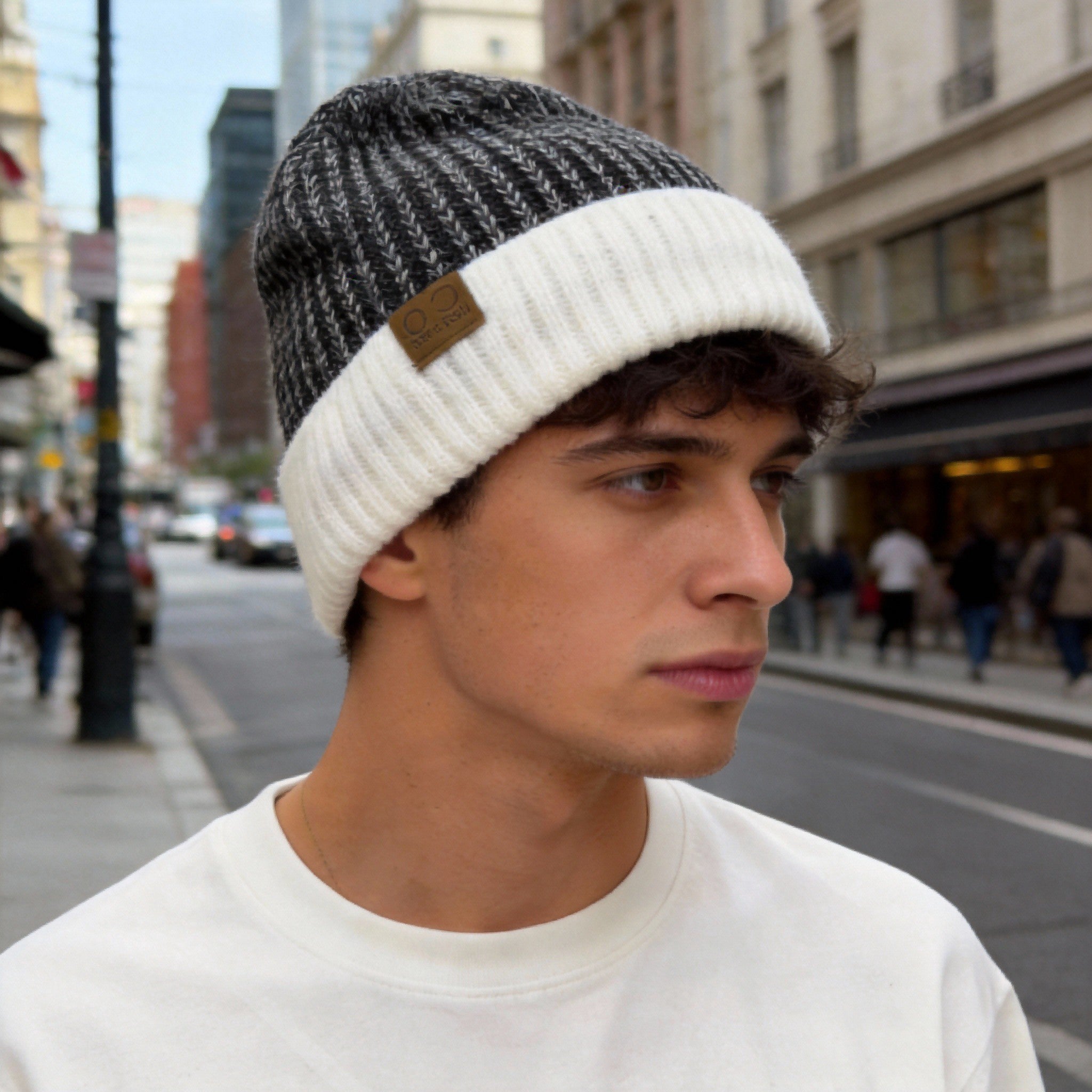Men's Winter Warm Beanie Hat Lined With Windproof Thick Headgear, Cold Weather Equipment, Outdoor Sports Headwear, Simple Design, Windproof Fabric, Durable Material, Neutral Style, Velvet Hat, Suitabl