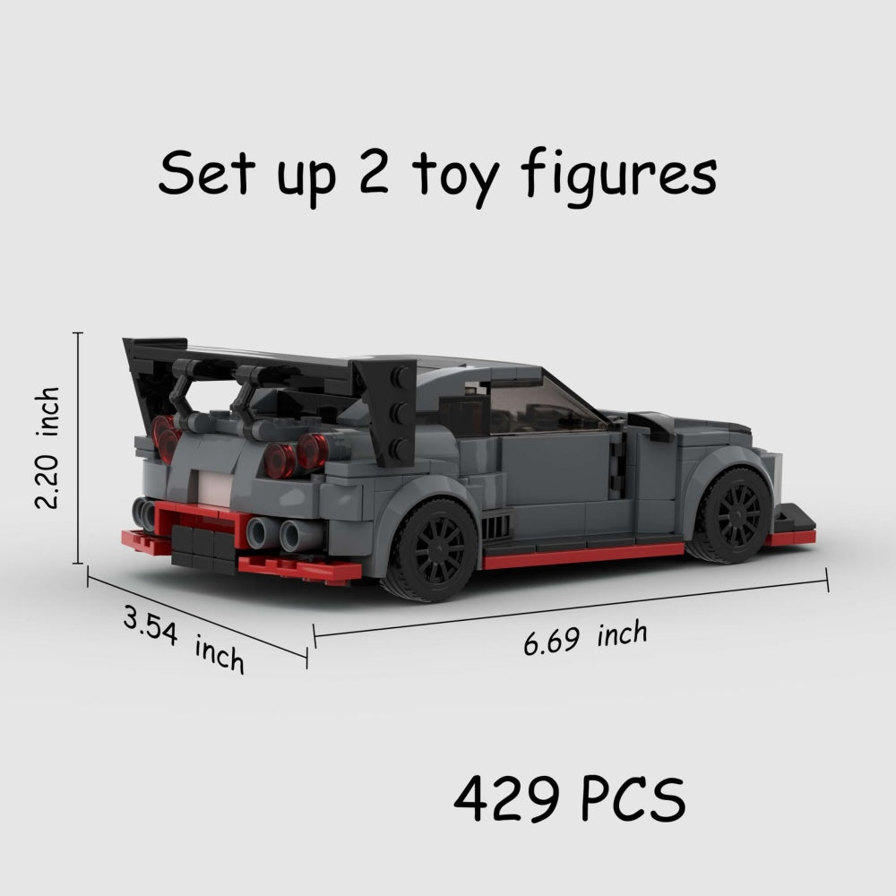 429PCSSports Car MOC Building Blocks Skyline