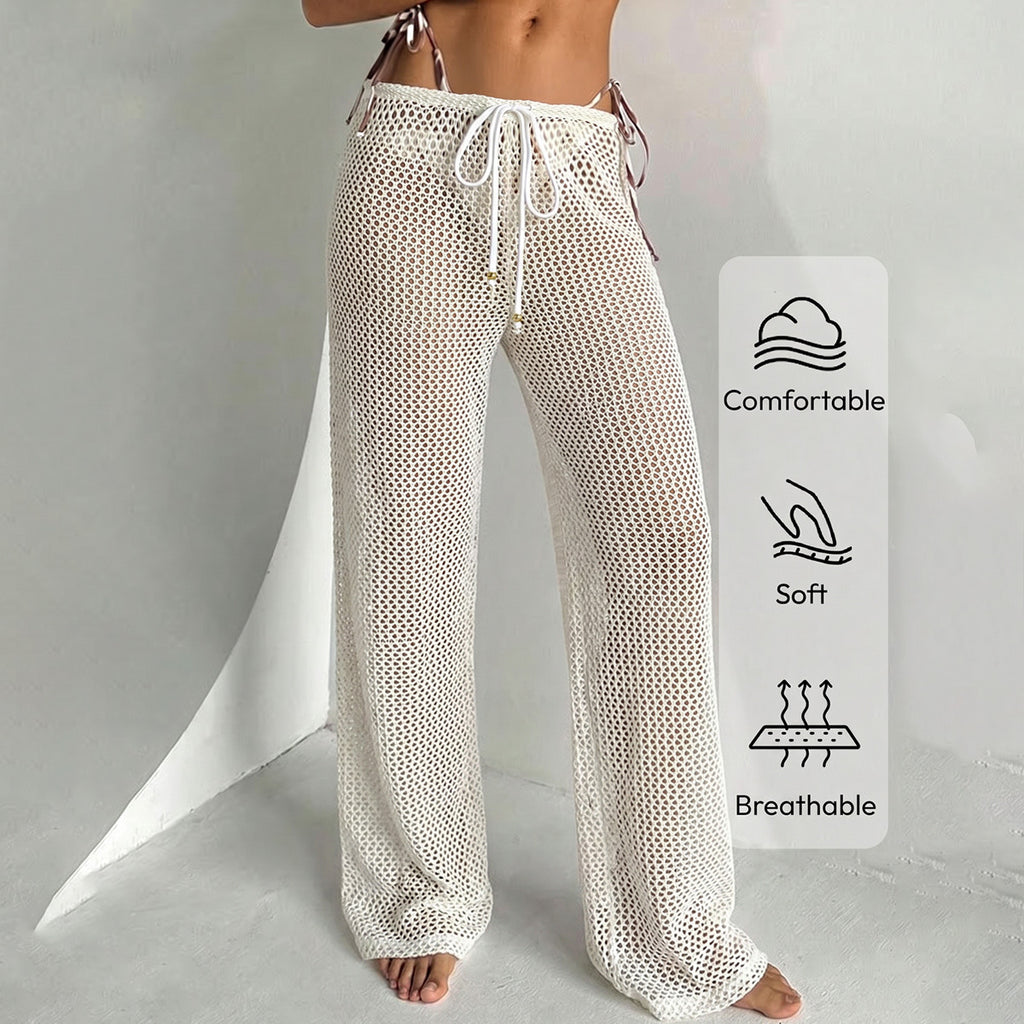 New Semi-transparent Floor-length Trousers