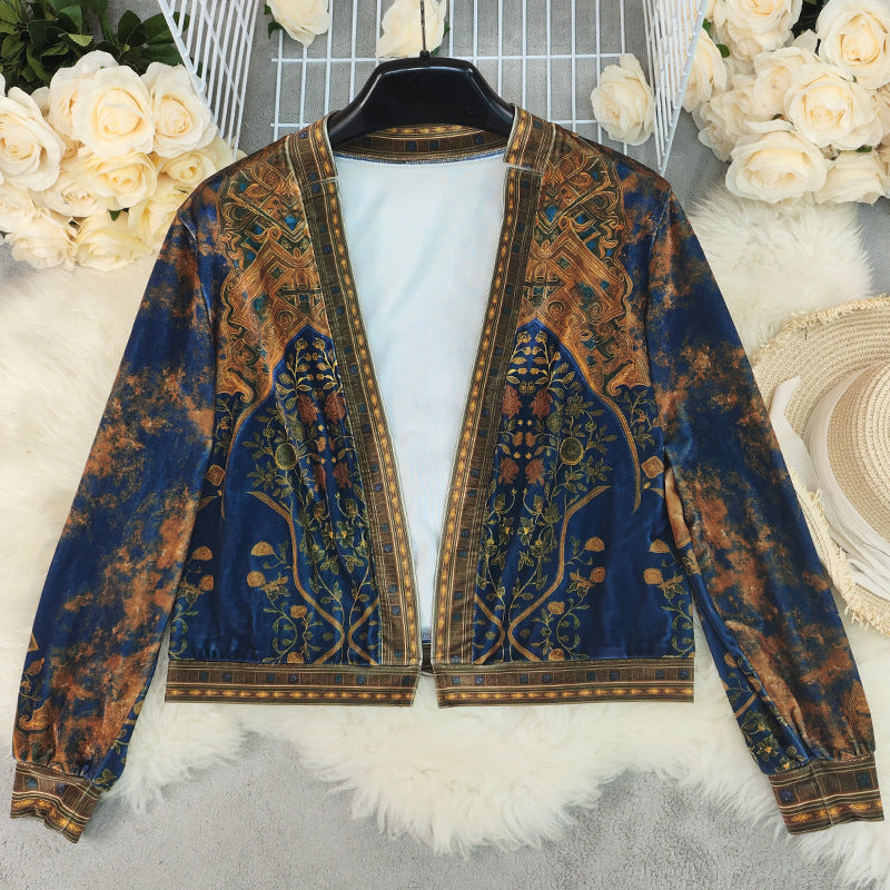 Bestseller Womens Retro Bohemian Long-sleeve Cardigan