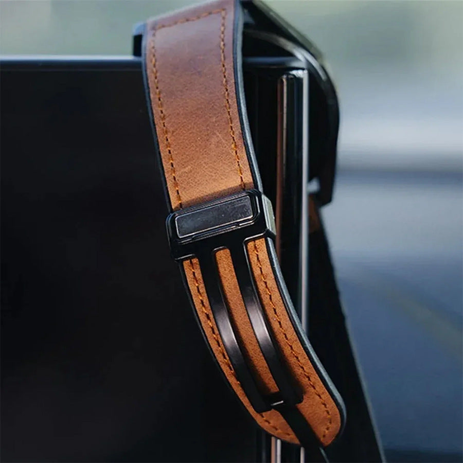 Galaxy Watch Magnetic Snap Strap Men's Silicone Leather