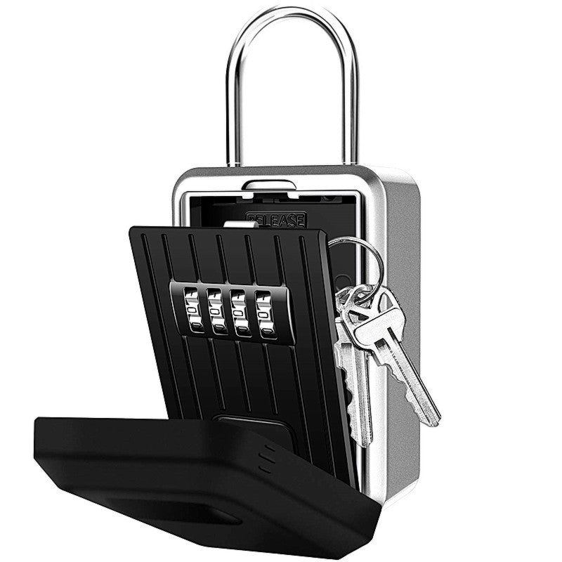 Temporary Metal Waterproof Key Box At The Door