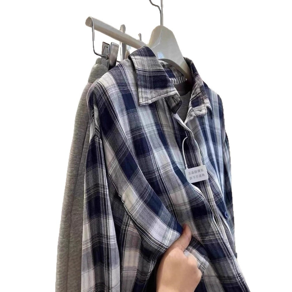 Fashionable Loose-fit Laid-back Vintage-style Versatile Blouse Cardigan Top