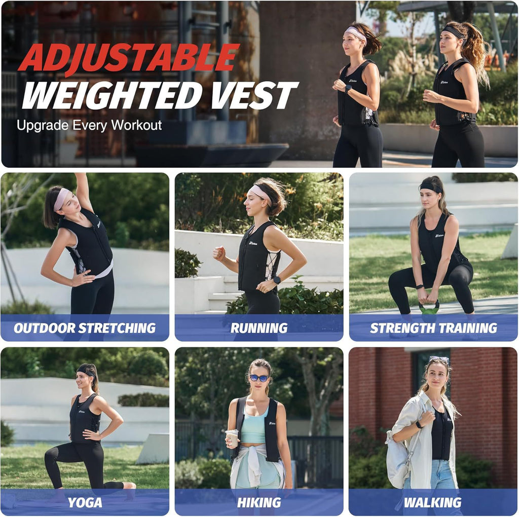 Adjustable Soft Iron-weighted Vest Suitable For Both Men And Women