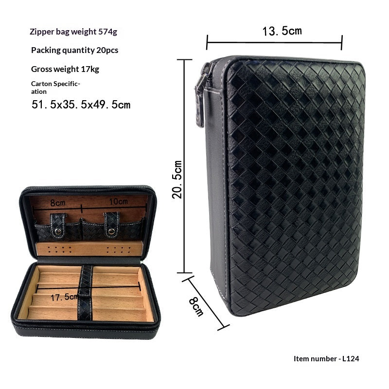 Leather Storage Bag Goya Cigar Set