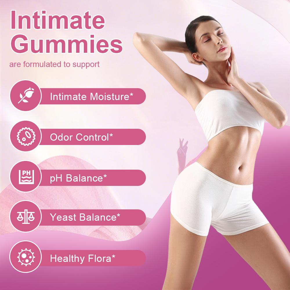 Women Probiotic Gummies Supports PH Balance & Relieves Dryness Contains Slippery Elm Bark Intimate Health Supplement For Women