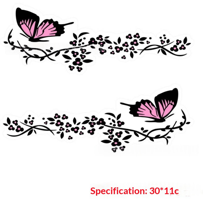Hood Body Decal Decorative Flower Sticker
