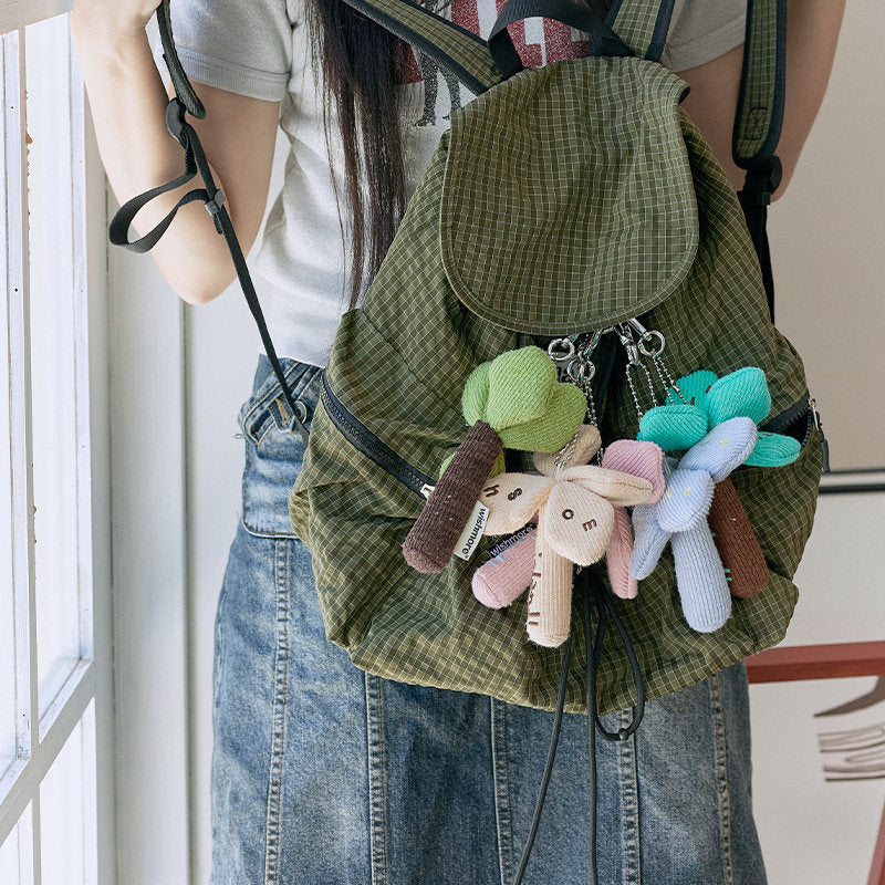 Cute Coconut Tree Pendant Key Chain Summer Bag Pendant Pendant Doll Qixi Gift