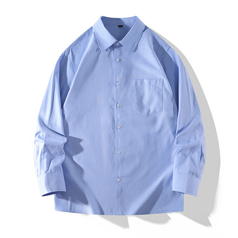 Mens Casual Stylish Relaxed-fit Lapel Shirt